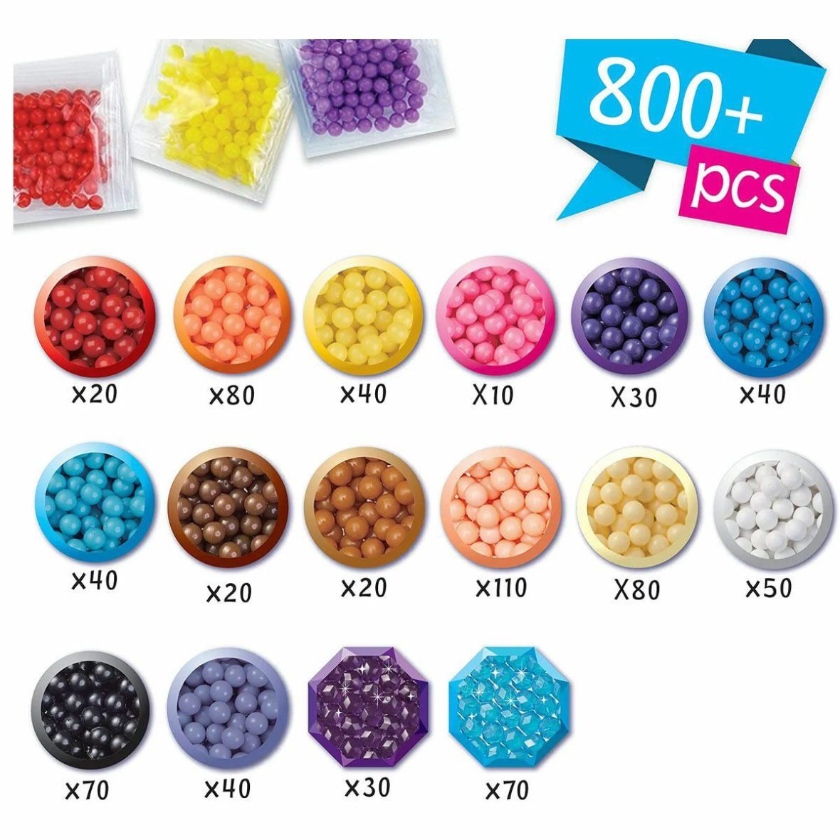 31370 AquaBeads Disney Frozen 2 Karakter Seti 600 parça +4 yaş