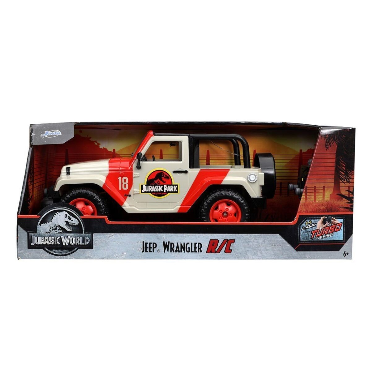 253256000 Kumandalı Jurassic Park  Jeep Wrangler 1:16
