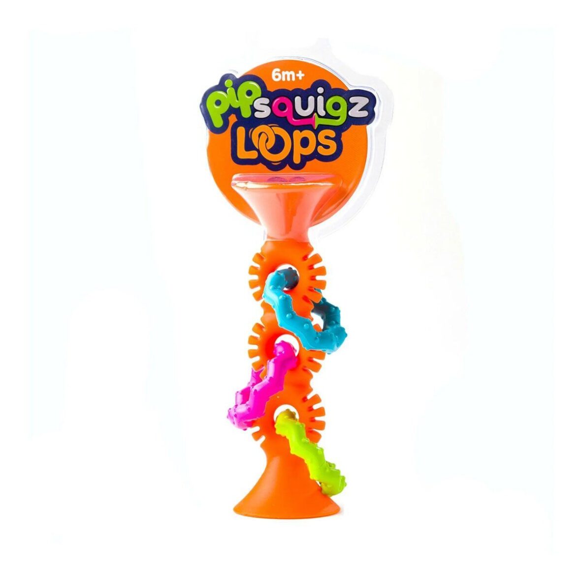 TFB165 Fat Brain Toys – Turuncu Halkalı Silikon Diş Kaşıyıcı