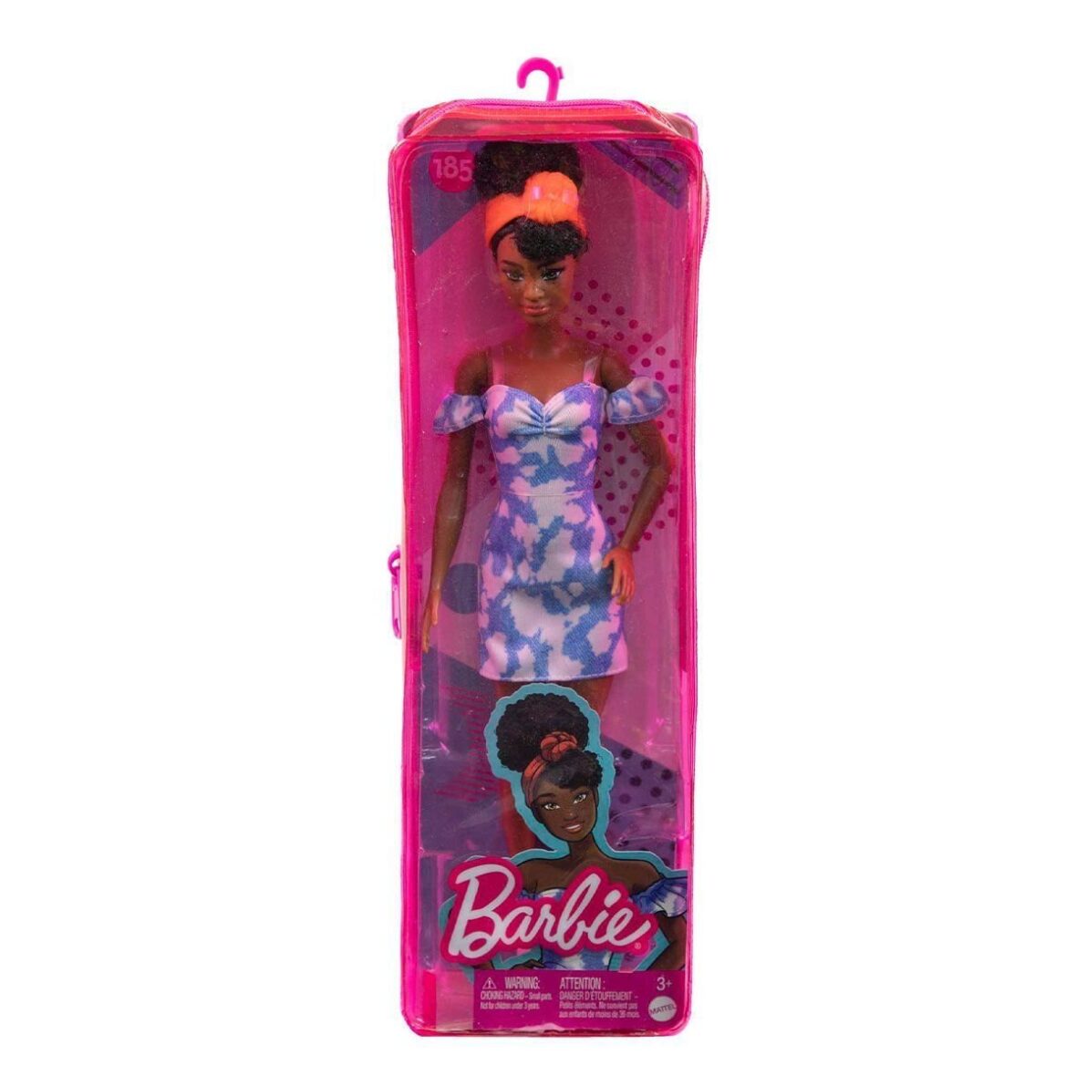 HBV17 Barbie Fashionistas Siyah Saçlı, Kot Elbiseli