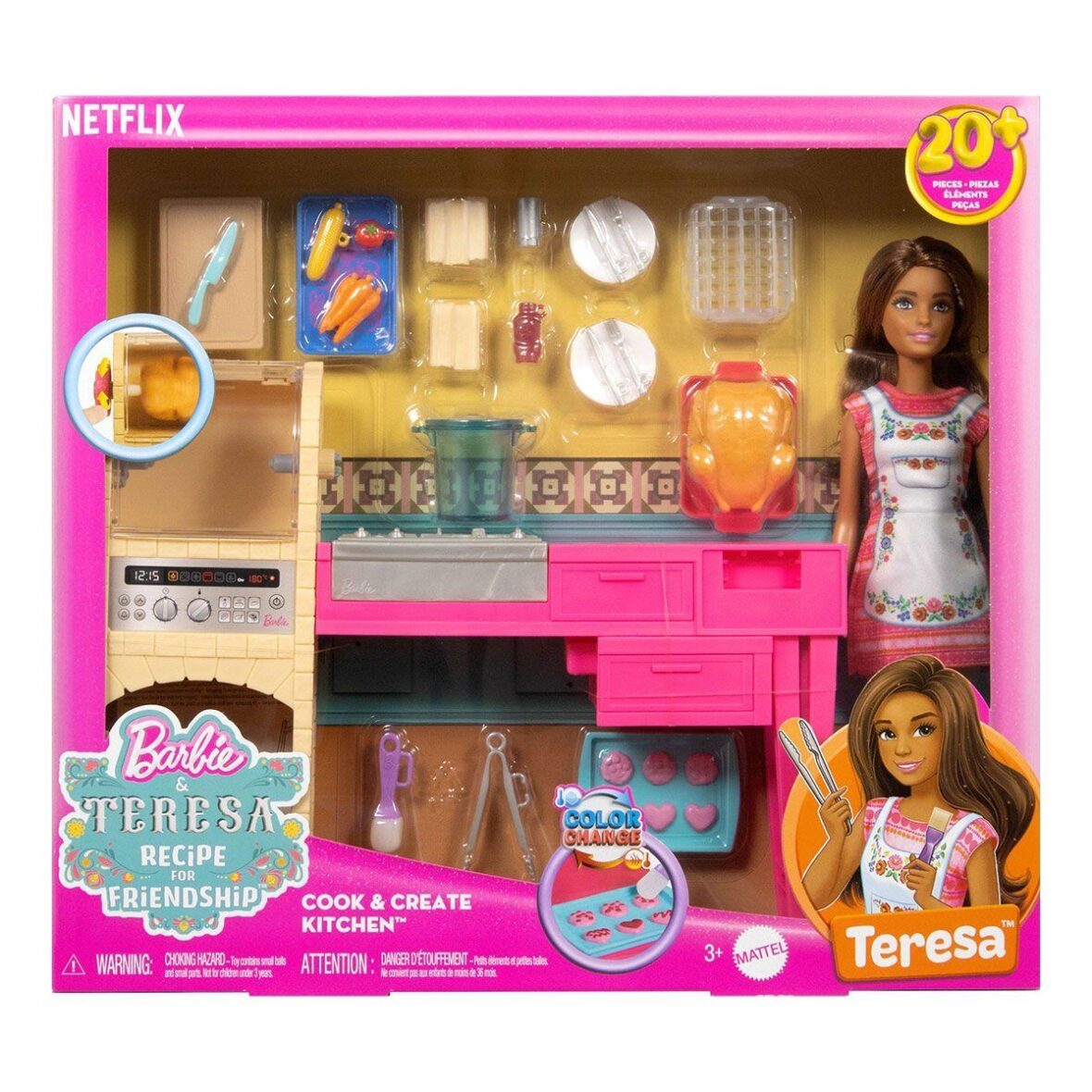JCT06 Teresa ve Mutfağı Oyun Seti – Barbie and Teresa Recipe for Friendship