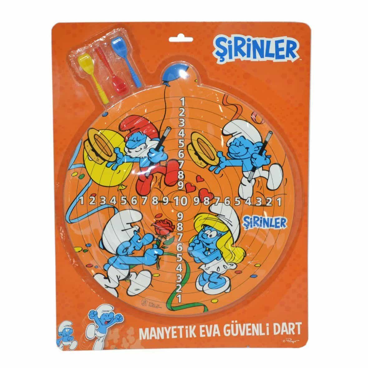 SRN7742 Şirinler Büyük Vakumlu Manyetik Dart